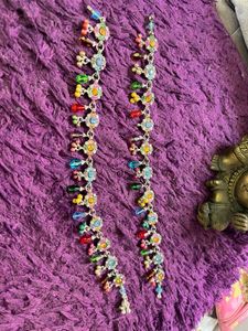 Anklets with Colorful Gemstone Charms