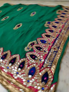 Gotta Patti Work Saree Available