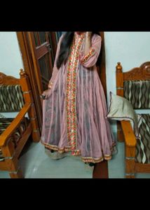 3 Piece Anarkali Shrug Suit