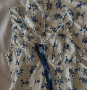 coquette bluebell maxi dress