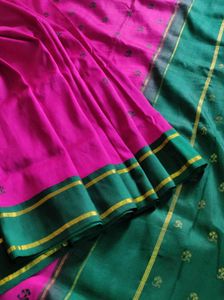Pink &amp; Green Saree