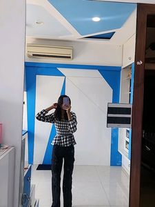 Black White Peplum Top