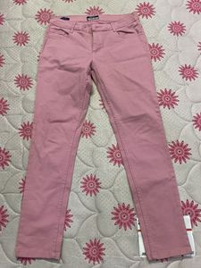 Pink Skinny Fit Trousers