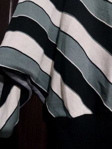 Striped Blouson Top