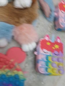 Furry Bag And Poppet For Girls Kids