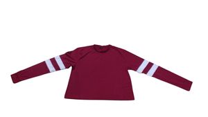 Very Comfortable Maroon With White Ti Shirt