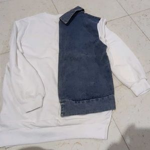 Denim and Sweat combine outfit Size L Bust 38-40