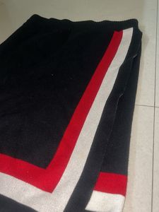 Stylish Woollen Black Skirt