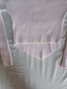 White RIBBED TOP