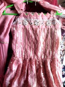 Cute Pink Dress &amp; Skirt Set