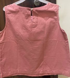 Peach Sleeveless Top
