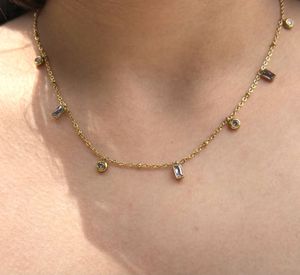 Dainty Pink Charms Necklace