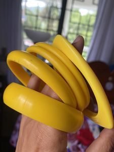 5 Piece Yellow Wrist Accesory - Bracelet