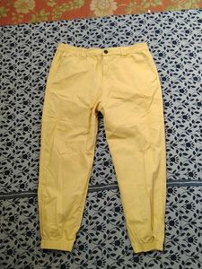 Yellow Casual Pants