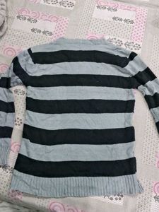 Striped Grey &amp; Black Sweater