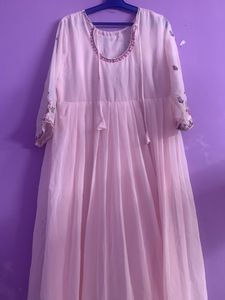 Pink Casual Frock