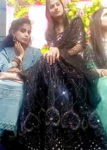 Heavy Wedding Elegant BlackLehenga Choli