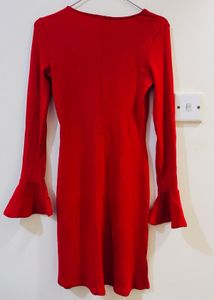 Bershka Red Mini Dress Size Small