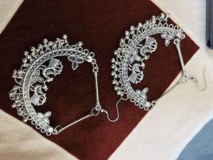 Oxidized Silver Earrings