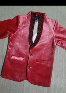 velvet partywear winter blazer for 5 to 7 year kid