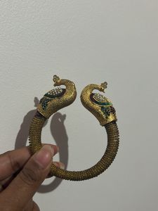 Peacock Gold Press Bracelet