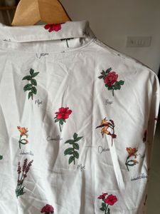 FLORAL PRINTED POLY SILK TOPS