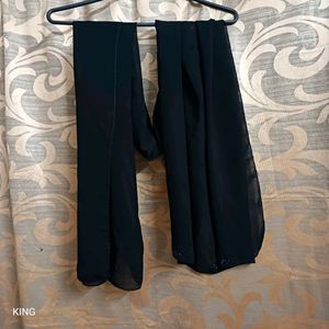 Black Stole with Stone Work