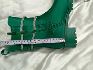 Electric Green Color Boots