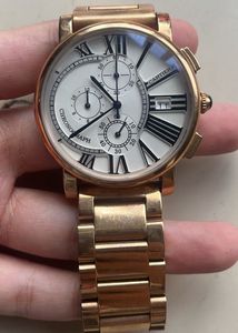 Cartier Chronograph Gold Watch
