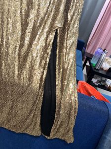 Sequins Work Party Gown