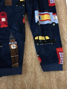 M&amp;S London Print Velour Pajama Set