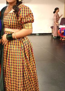 Checked Saree with Blouse Piece