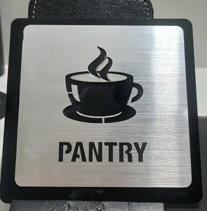 Double-Sided Sign: No Smoking &amp; Pantry
