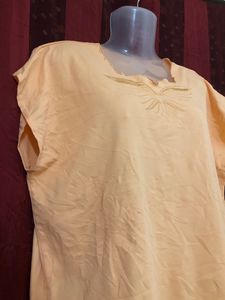 Tan Colour Short Sleeve Top