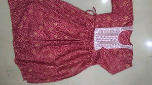 beautiful maroon kurti