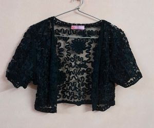 Crop Net Jacket