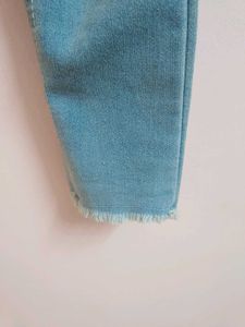 High-Waisted Denim Jeans