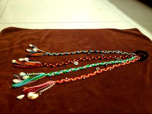 Handmade Braided Hair Accessories with Cowrie Shel