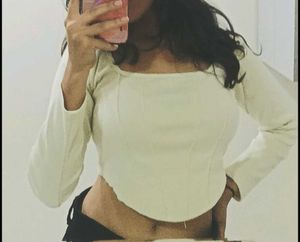 Cute Ribbed Crop Top