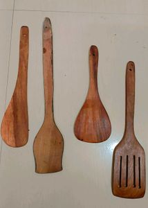 Hand-painted Wooden Cooking Spatulas