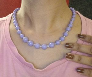 BeadsChain Combo Set of 2(Lavender And Cherry Red)