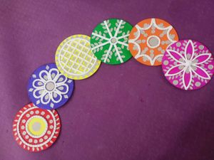 Beautiful Handmade Mandala Coasters