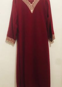 Ethnic Elegant Maroon Embroidered Kurta