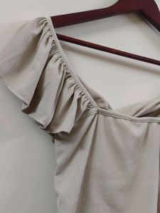 Ruffle Sleeves Crop Top Littlebox