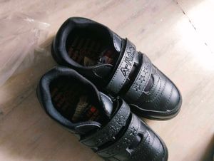Boys Black School Shoes