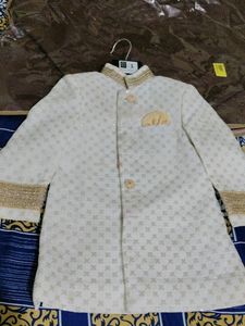 Full sherwani set for baby boy including mala