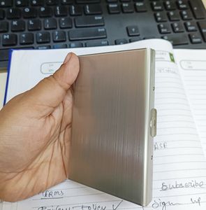 Sleek Metal Card Holder