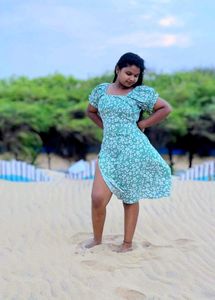 Floral Beach Dress For Women