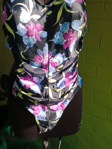 Floral Print One-Piece Swimsuit