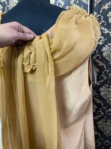 Beige Cowl Neck Maxi Dress